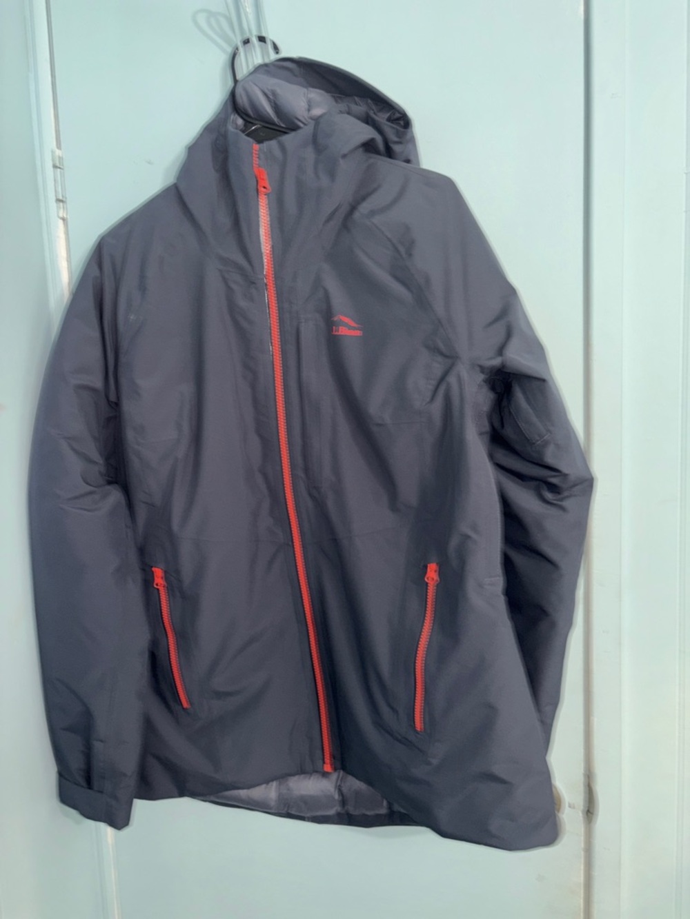 L.L.Bean womens hooded jacket navy blue